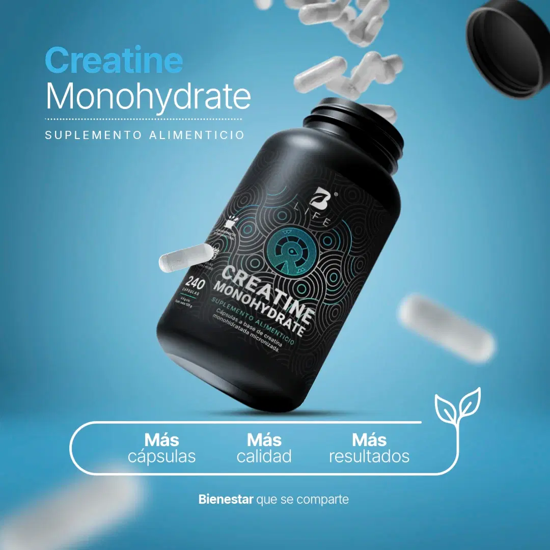 Imagen de Creatina Monohidratada Micronizada | 240 Cápsulas | Alta Pureza